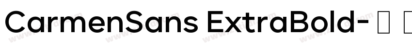 CarmenSans ExtraBold字体转换